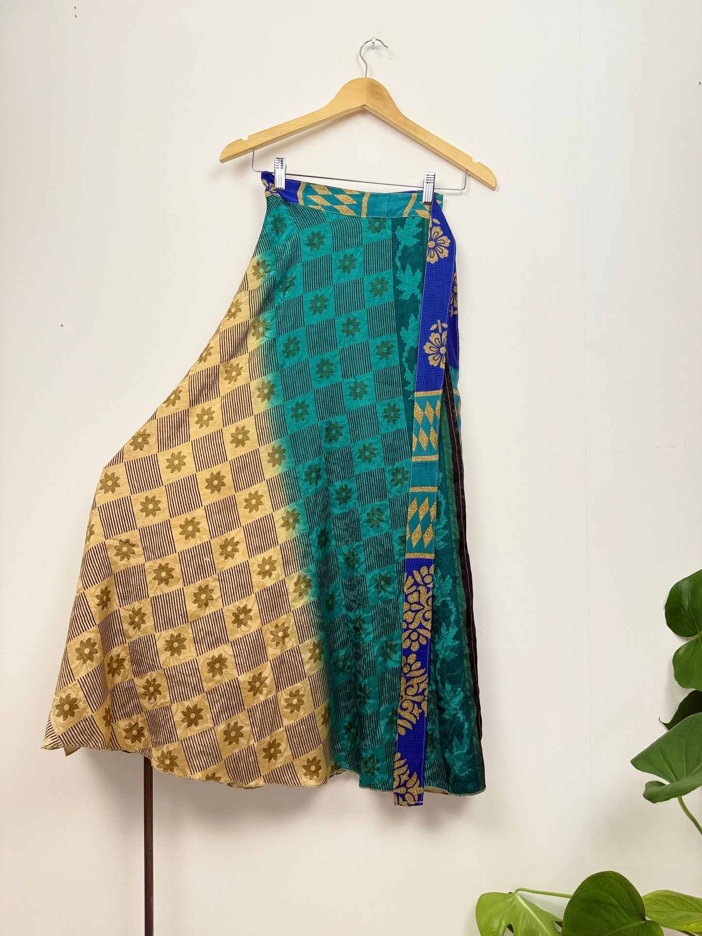 Vintage Saree Silk Wrap Skirt
