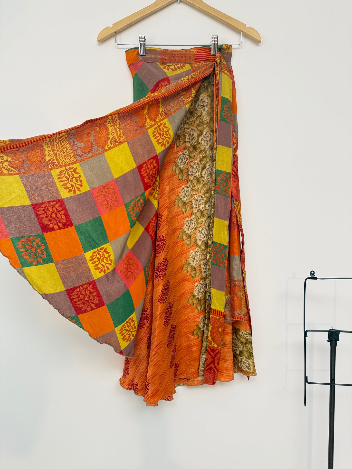 Vintage Saree Silk Wrap Skirt