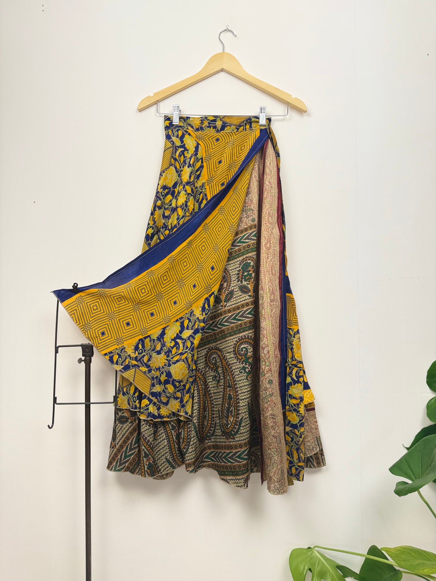 Vintage Saree Silk Wrap Skirt