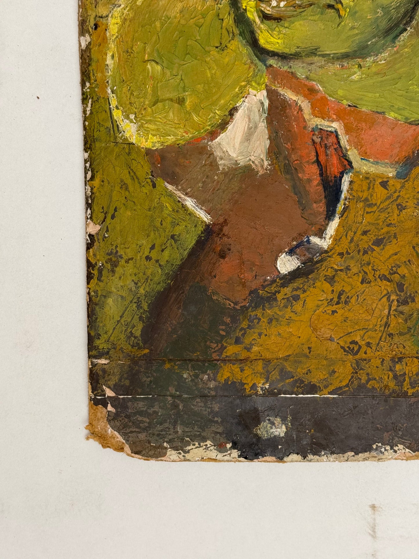 Portrait in Yellow/ Landscape Verso - Oxshott Pottery Estate HENRY WREN