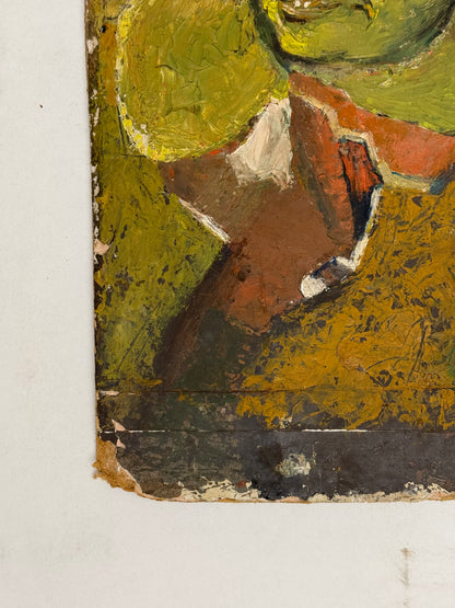 Portrait in Yellow/ Landscape Verso - Oxshott Pottery Estate HENRY WREN