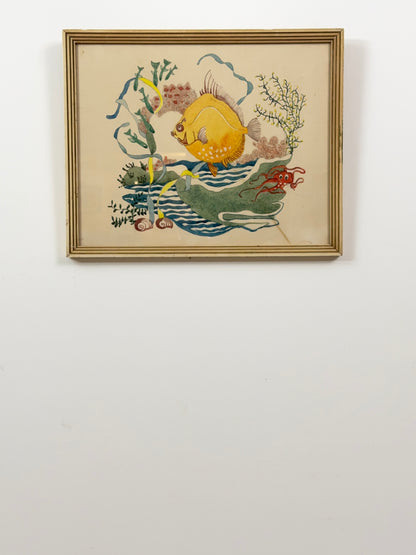 The Yellow Peril | Original Marine Watercolour | c.1930-1950