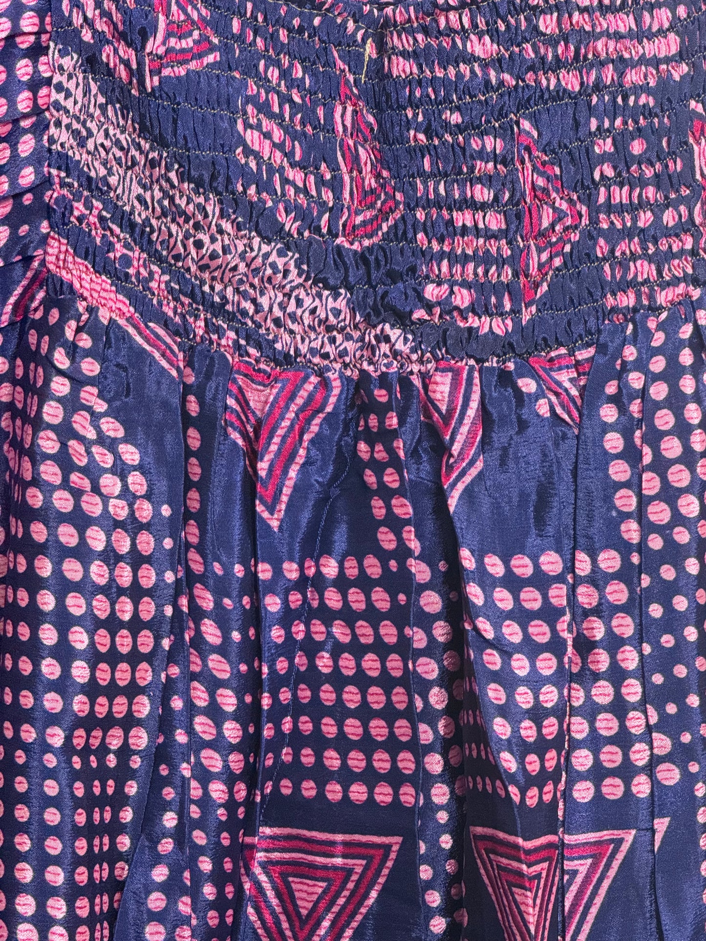 Vintage Saree Silk Pleated Skirt