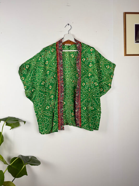 Vintage Saree Silk Shrug Blouse