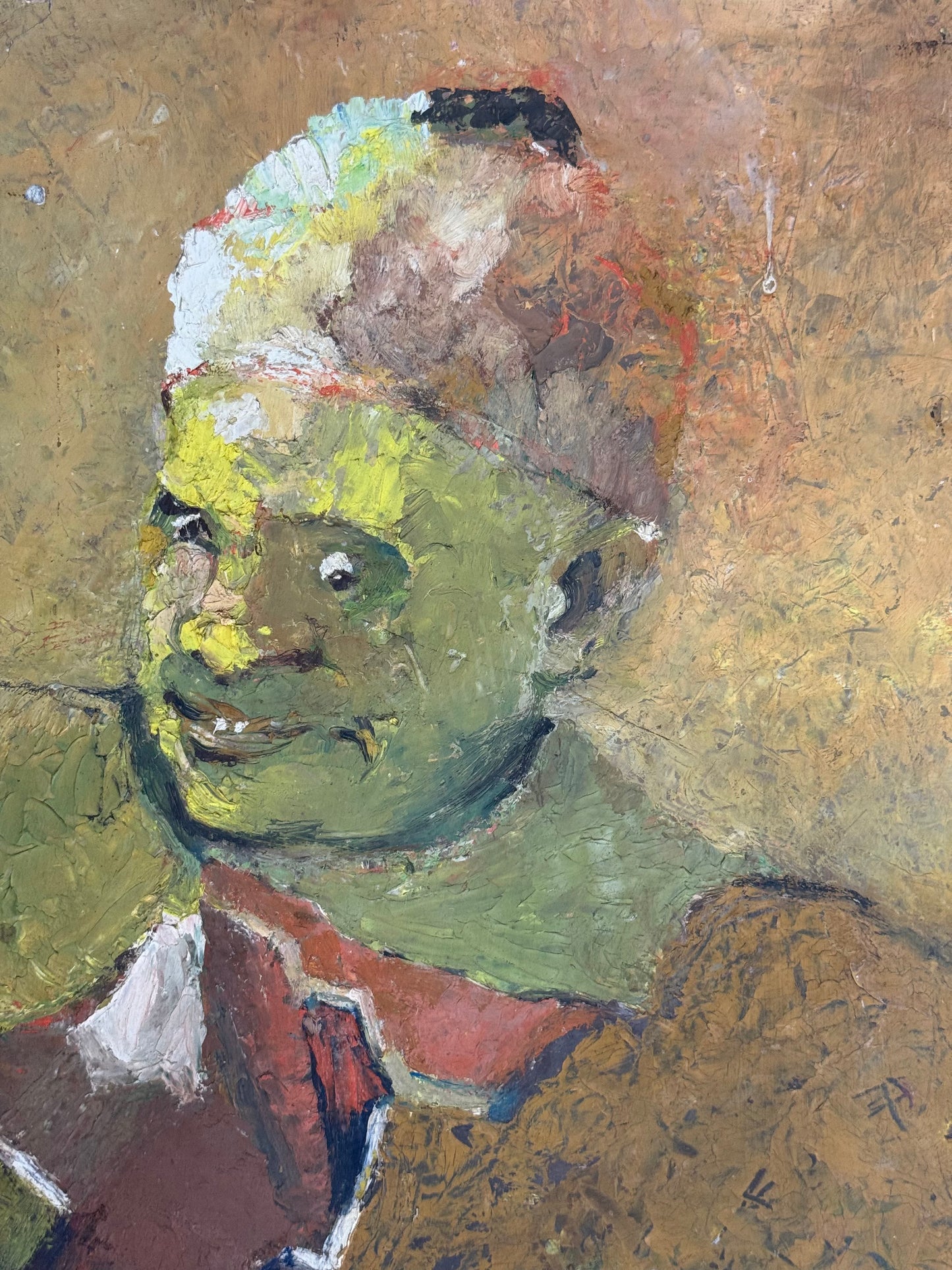 Portrait in Yellow/ Landscape Verso - Oxshott Pottery Estate HENRY WREN