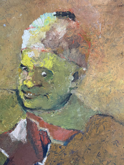 Portrait in Yellow/ Landscape Verso - Oxshott Pottery Estate HENRY WREN