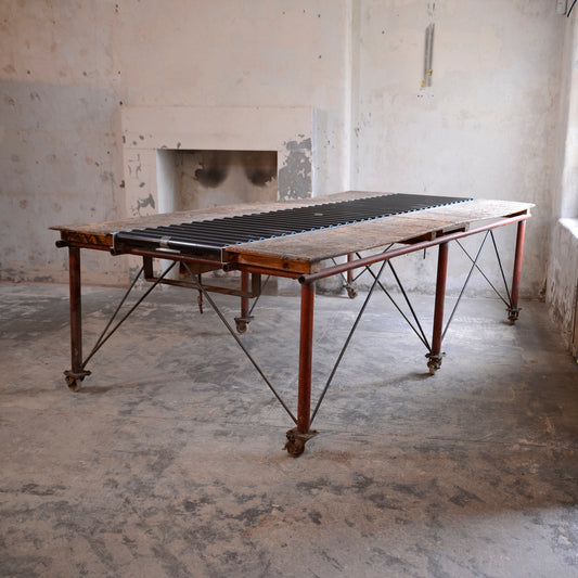 Large Industrial Tannery Table