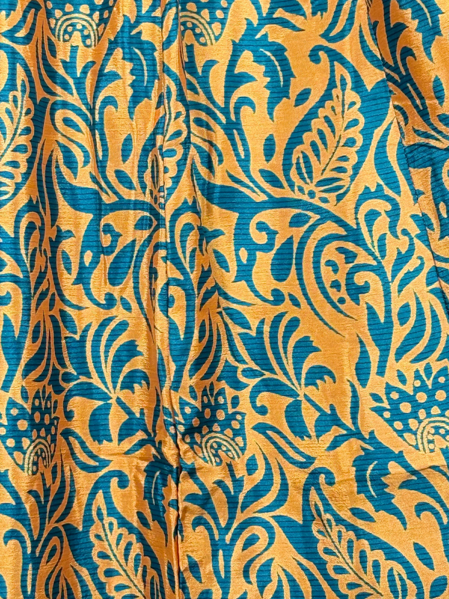 Vintage Saree Silk Pleated Skirt