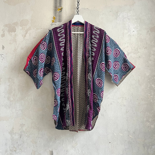 Vintage Saree Silk Open Shirt