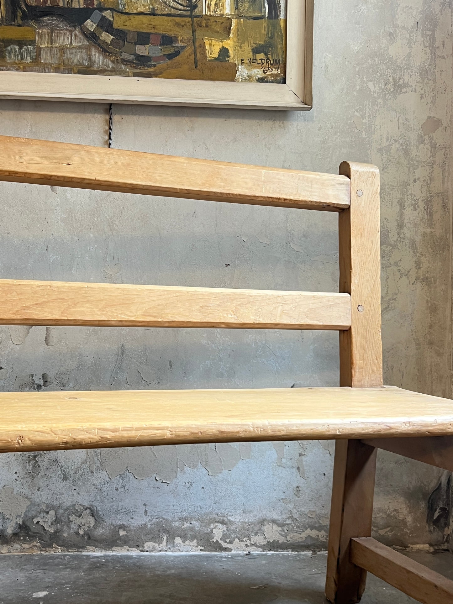 Late 19thC Pine Bench