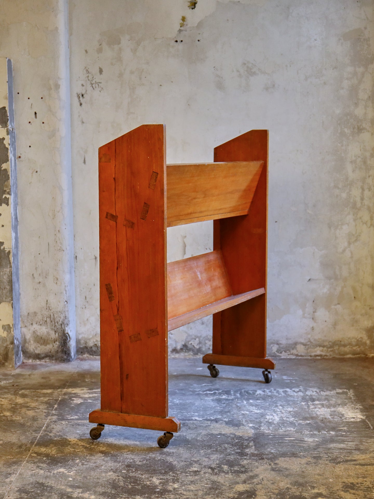 1950's Open Book Trolley Bookcase