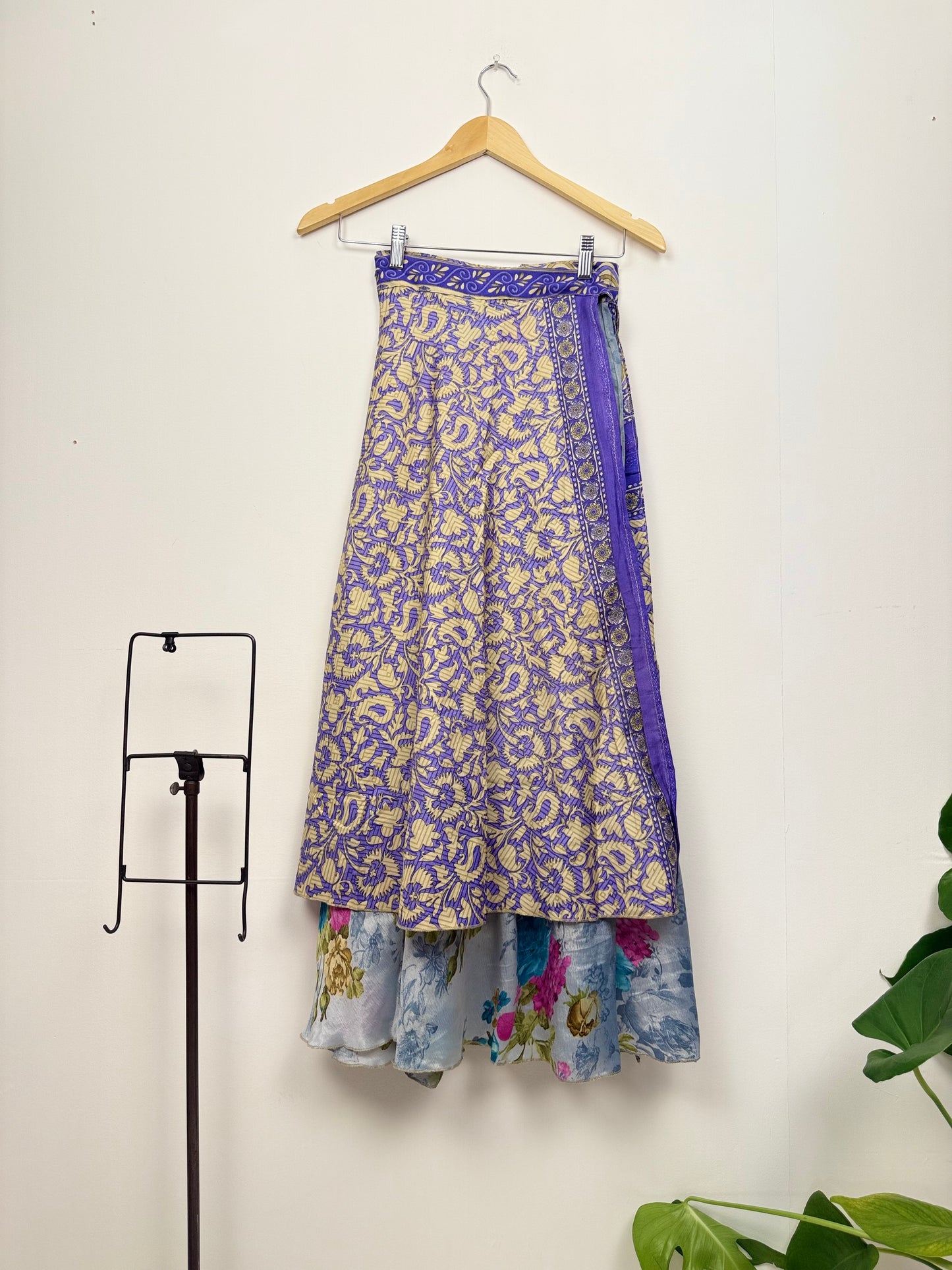 Vintage Saree Silk Wrap Skirt