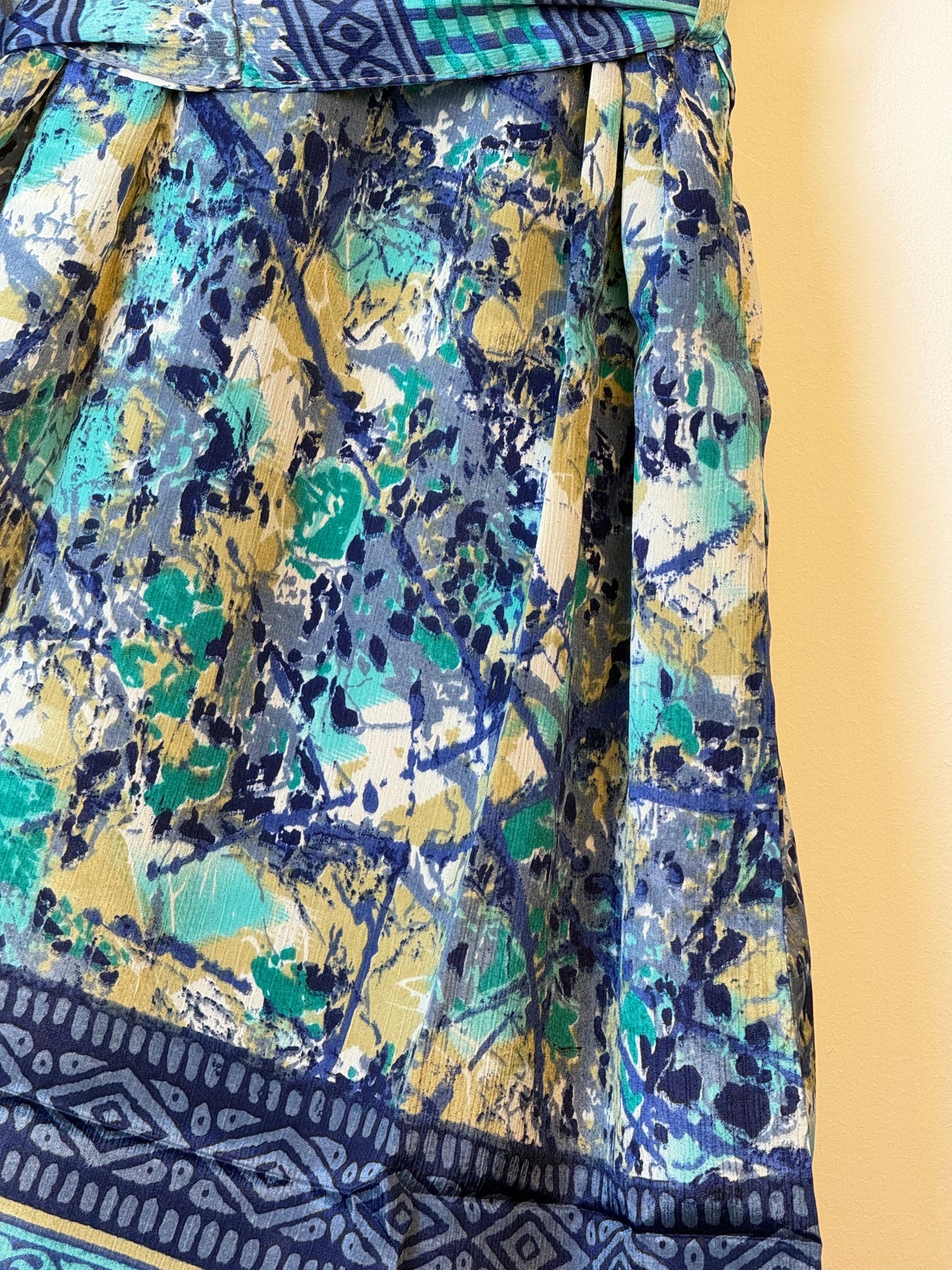 Vintage Saree Silk Kimono / Duster - Long