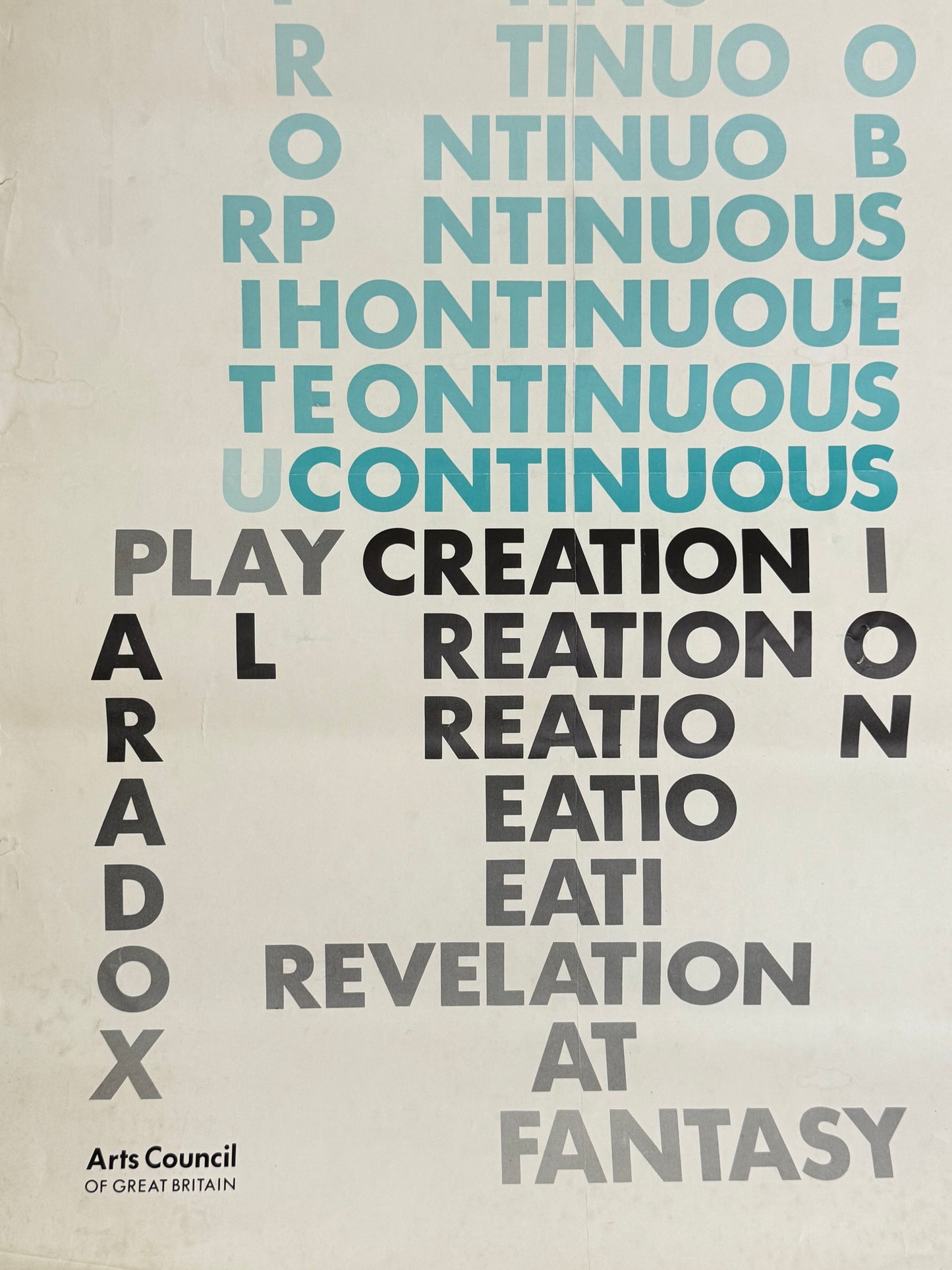 Continuous Creation, Serpentine Gallery 1981 | Art Poster