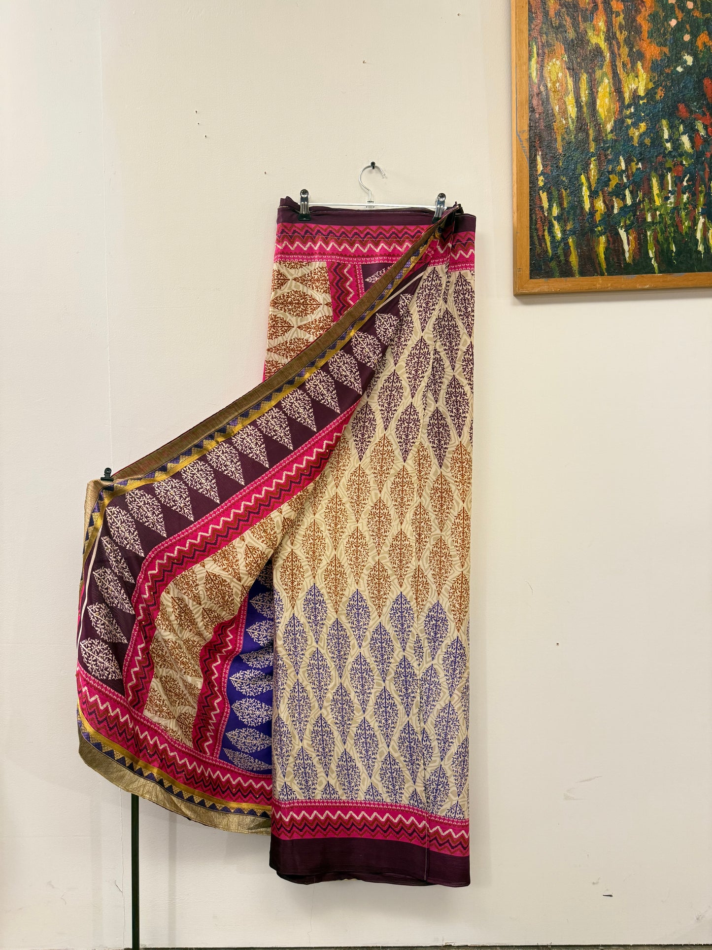 Vintage Pure Silk Saree Fabric