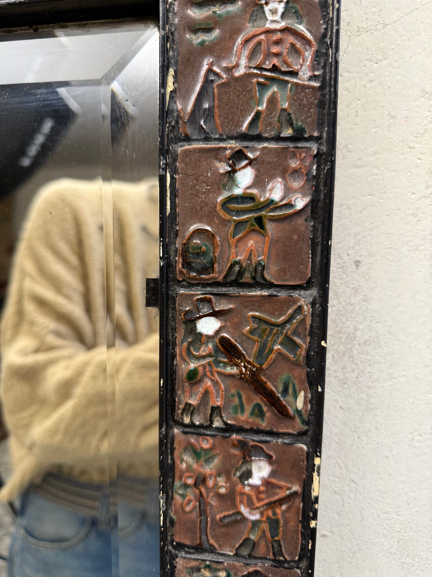 Folk Art Wall Mirror