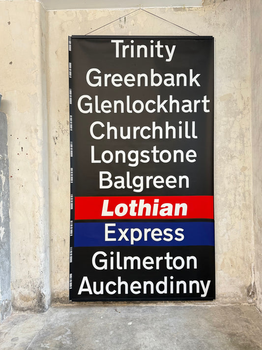 Edinburgh Destination Bus Blind -Trinity to Auchendinny