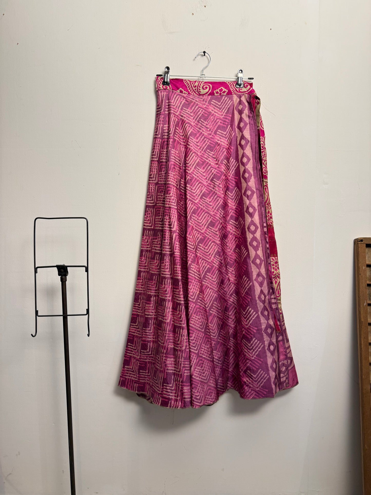 Vintage Saree Silk Wrap Skirt