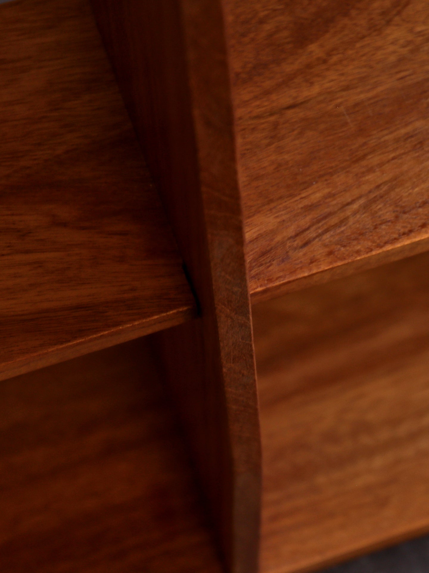 1970’s Teak Open Bookshelves with graduating shelves.