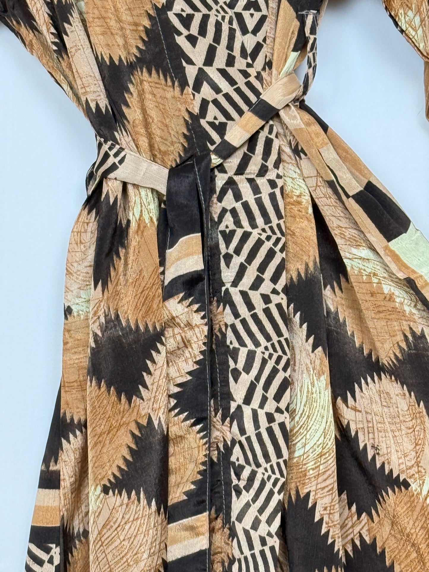 Vintage Saree Silk Kimono / Duster - Long