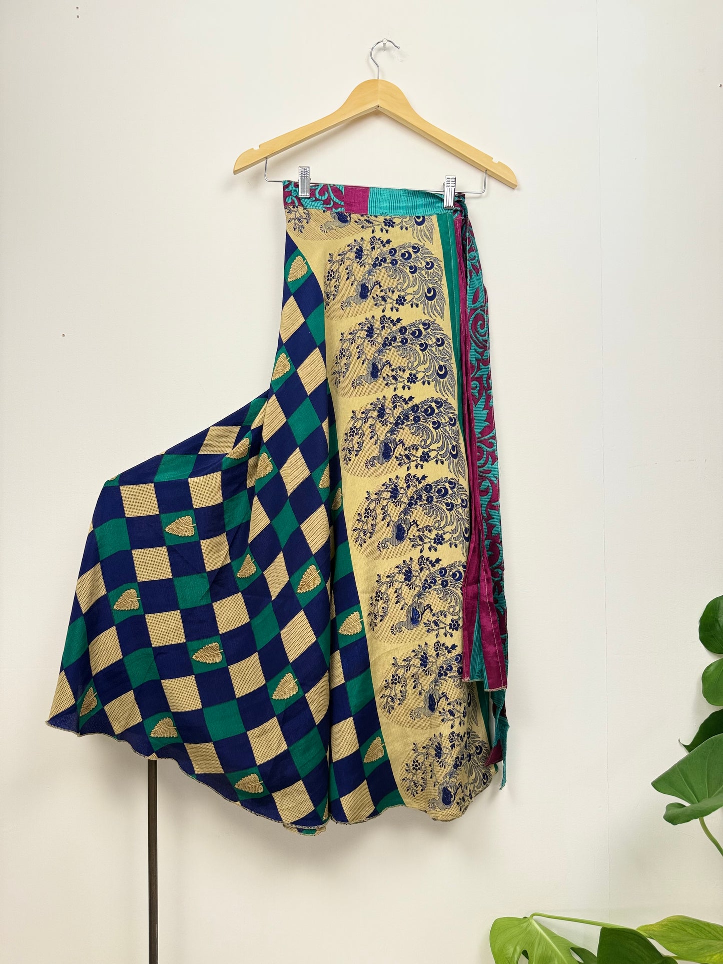 Vintage Saree Silk Wrap Skirt