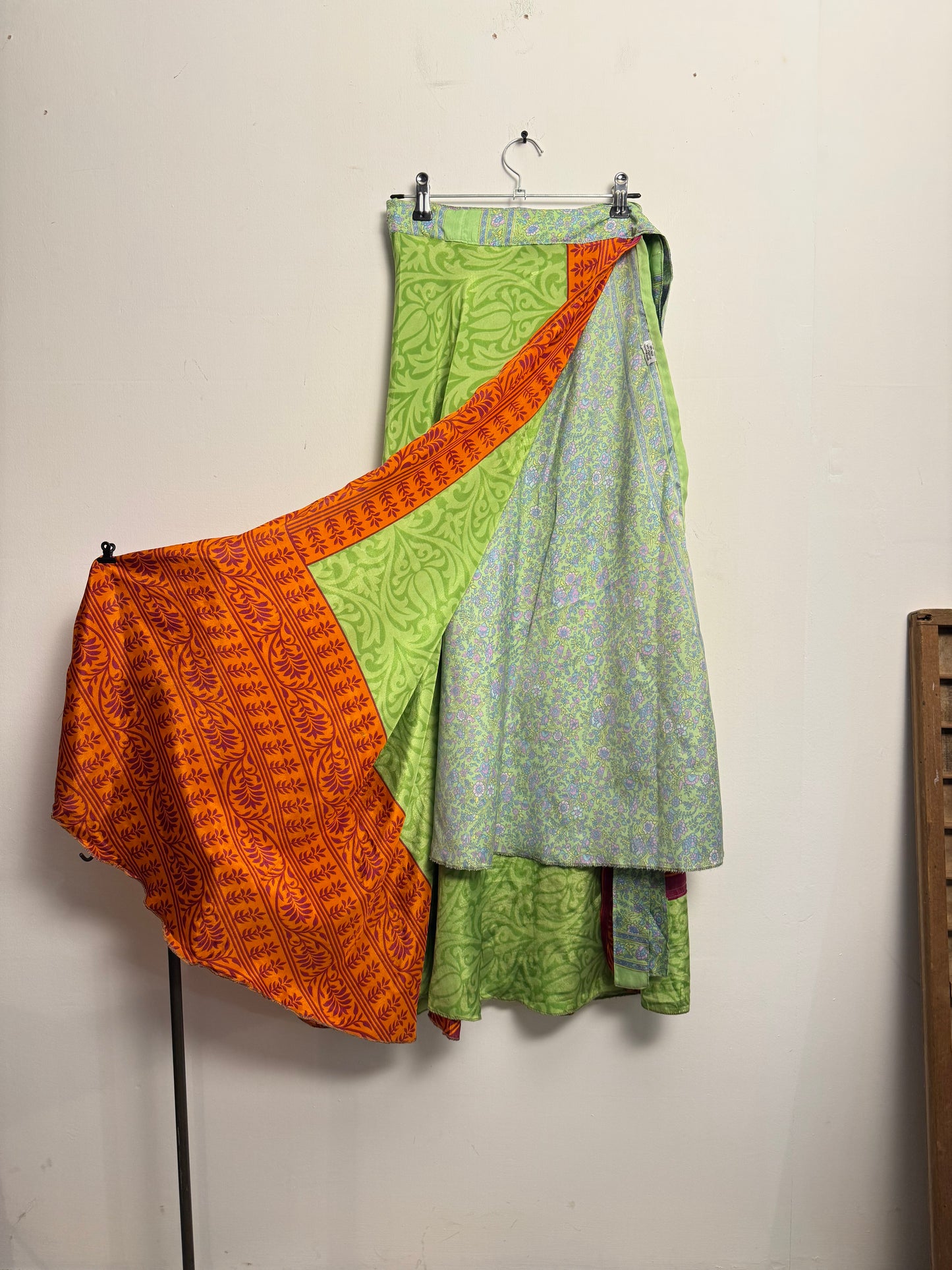 Vintage Saree Silk Wrap Skirt