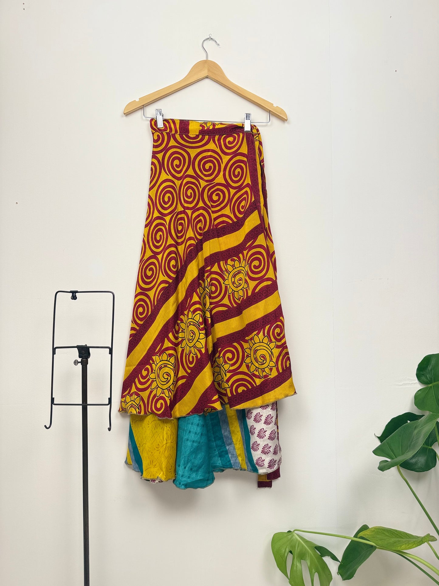 Vintage Saree Silk Wrap Skirt