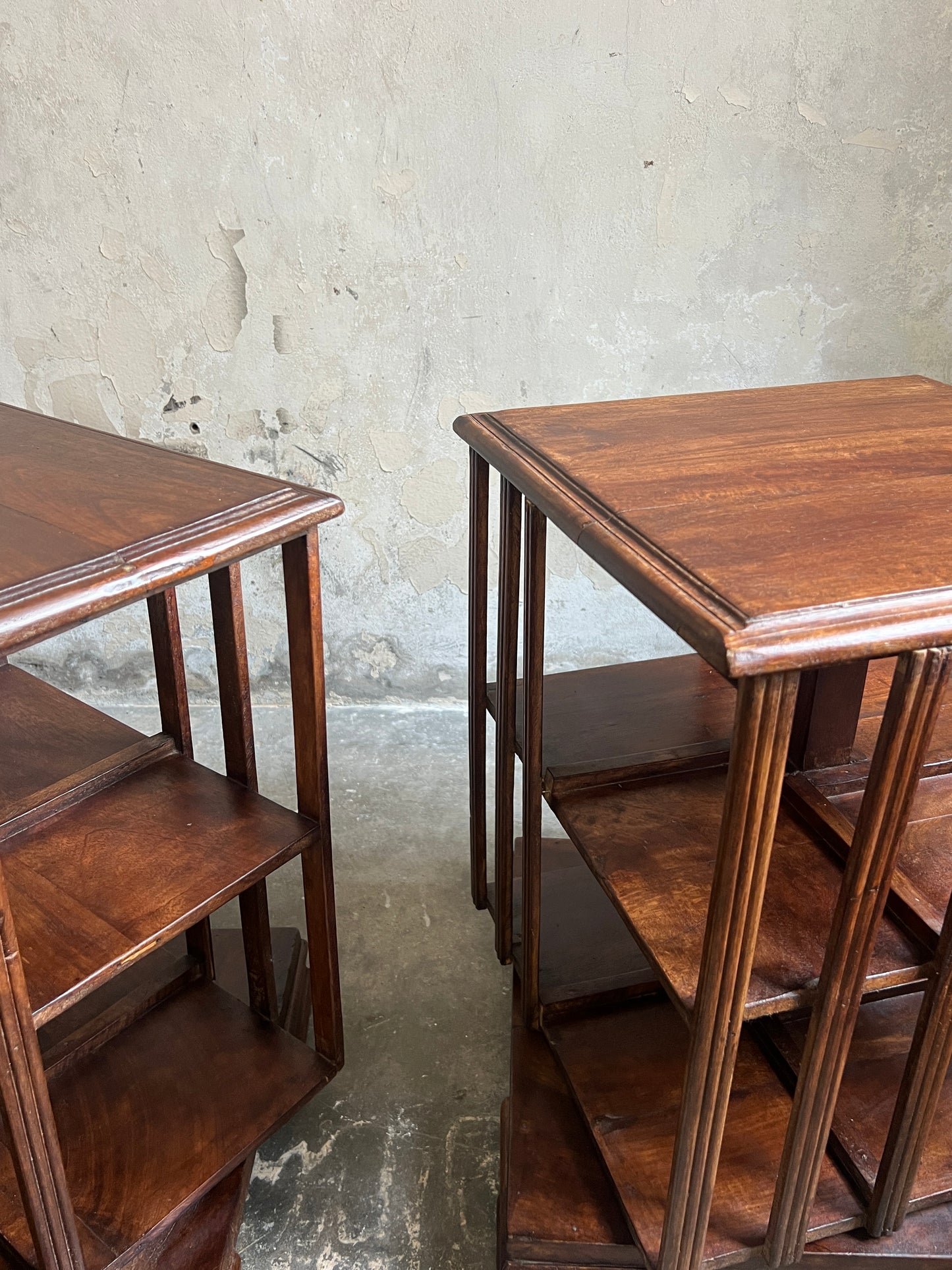 Pair of Compact Revolving Bookcases