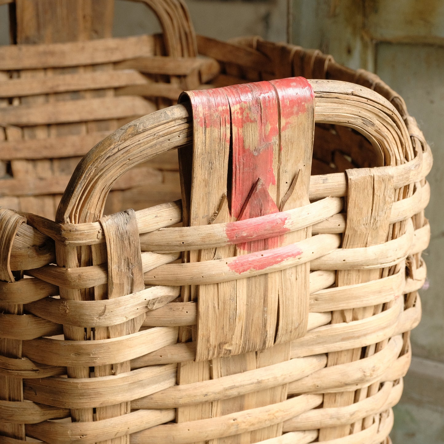 Large French Vineyard Basket c1900