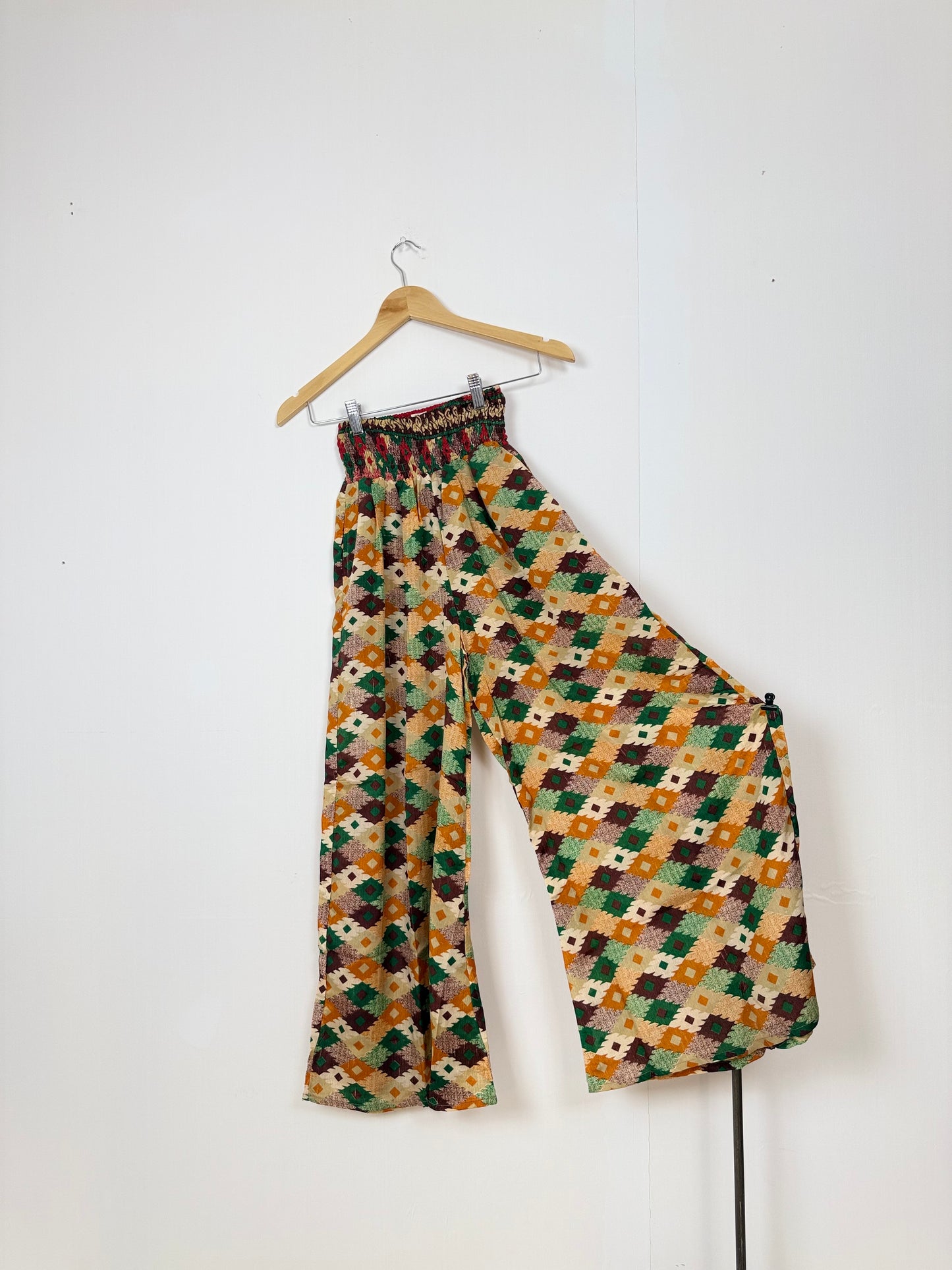 Vintage Saree Silk Trousers & Shirt Co-ordinated Set