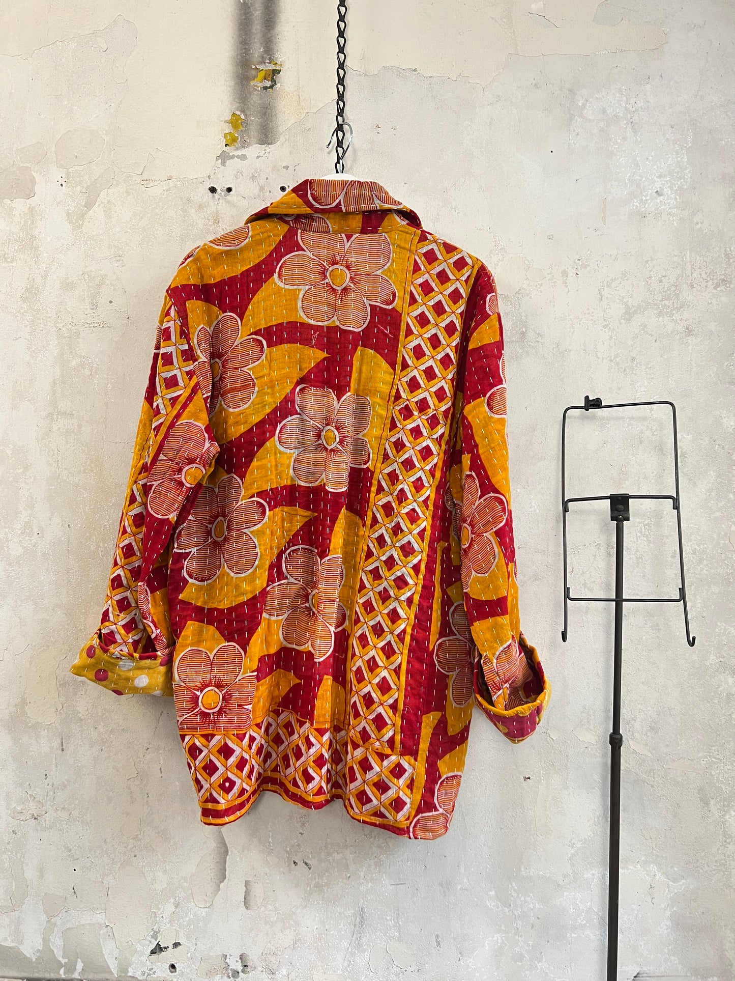 Vintage Cotton Kantha Reversible Jacket ~ No 20