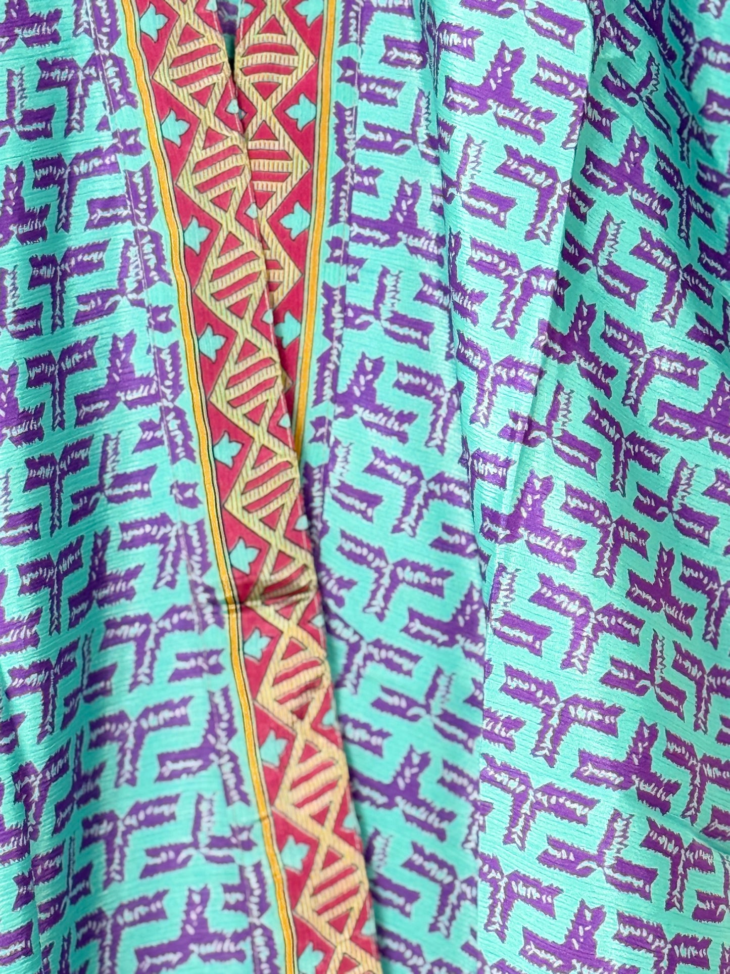 Vintage Saree Silk Trousers & Shirt Co-ordinated Set