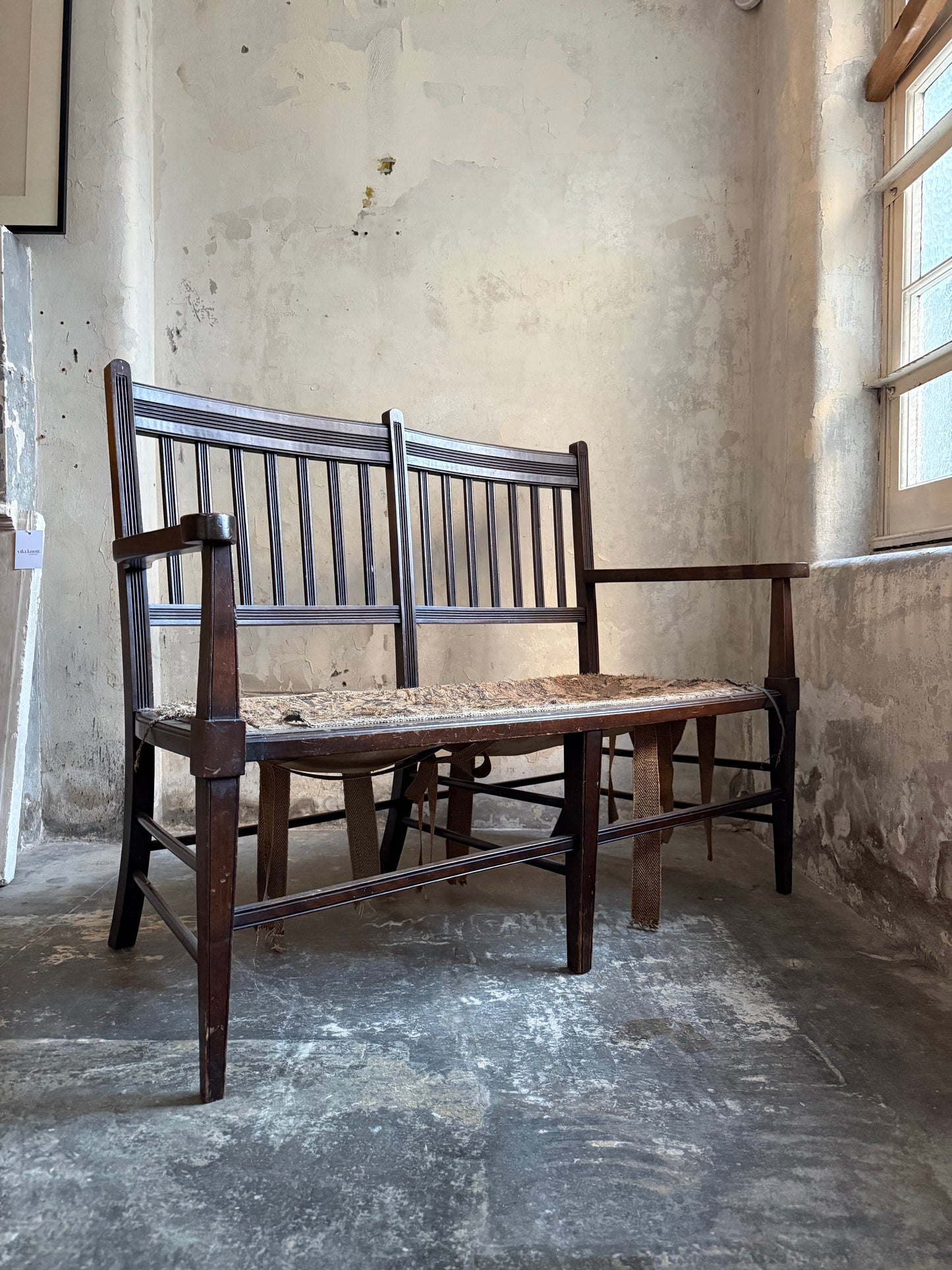 A Two Seater Hall Bench