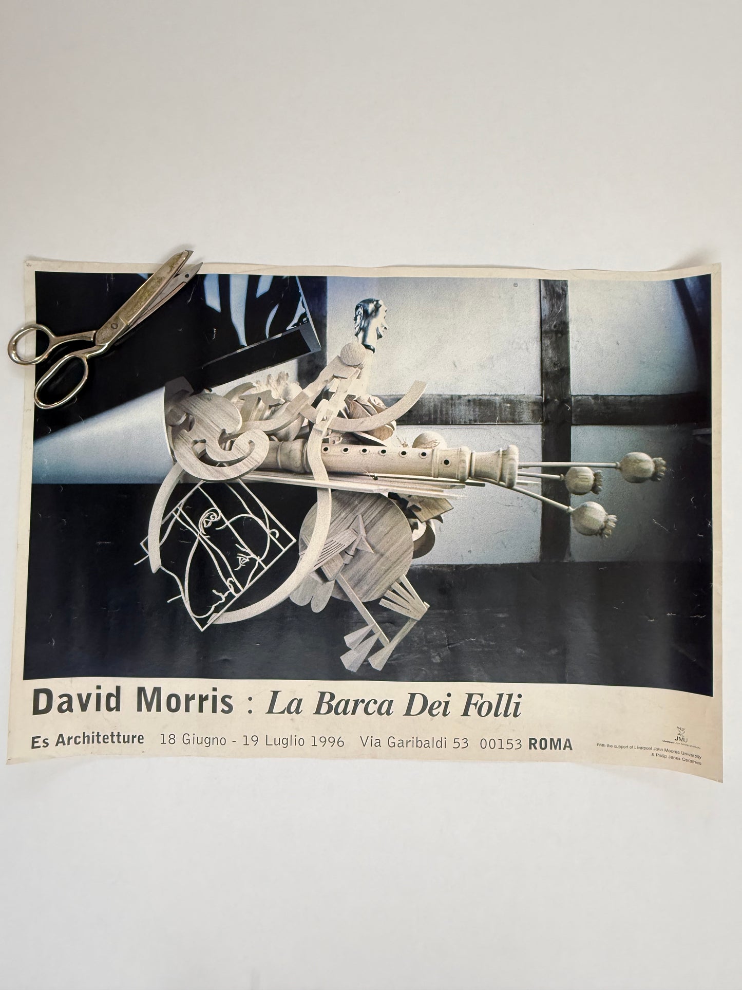 DAVID MORRIS : La Barca Dei Folli, Rome 1996 | Art Poster