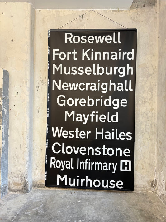 Edinburgh Destination Bus Blind - Rosewell to Muirhouse