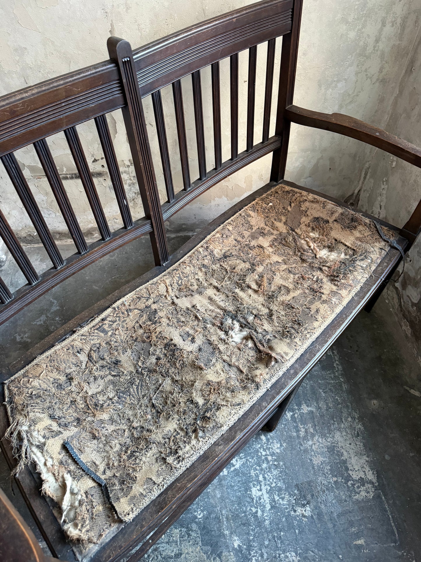 A Two Seater Hall Bench