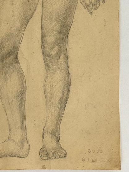 Female Life Drawing from the portfolio of Joyce Platt, 1938