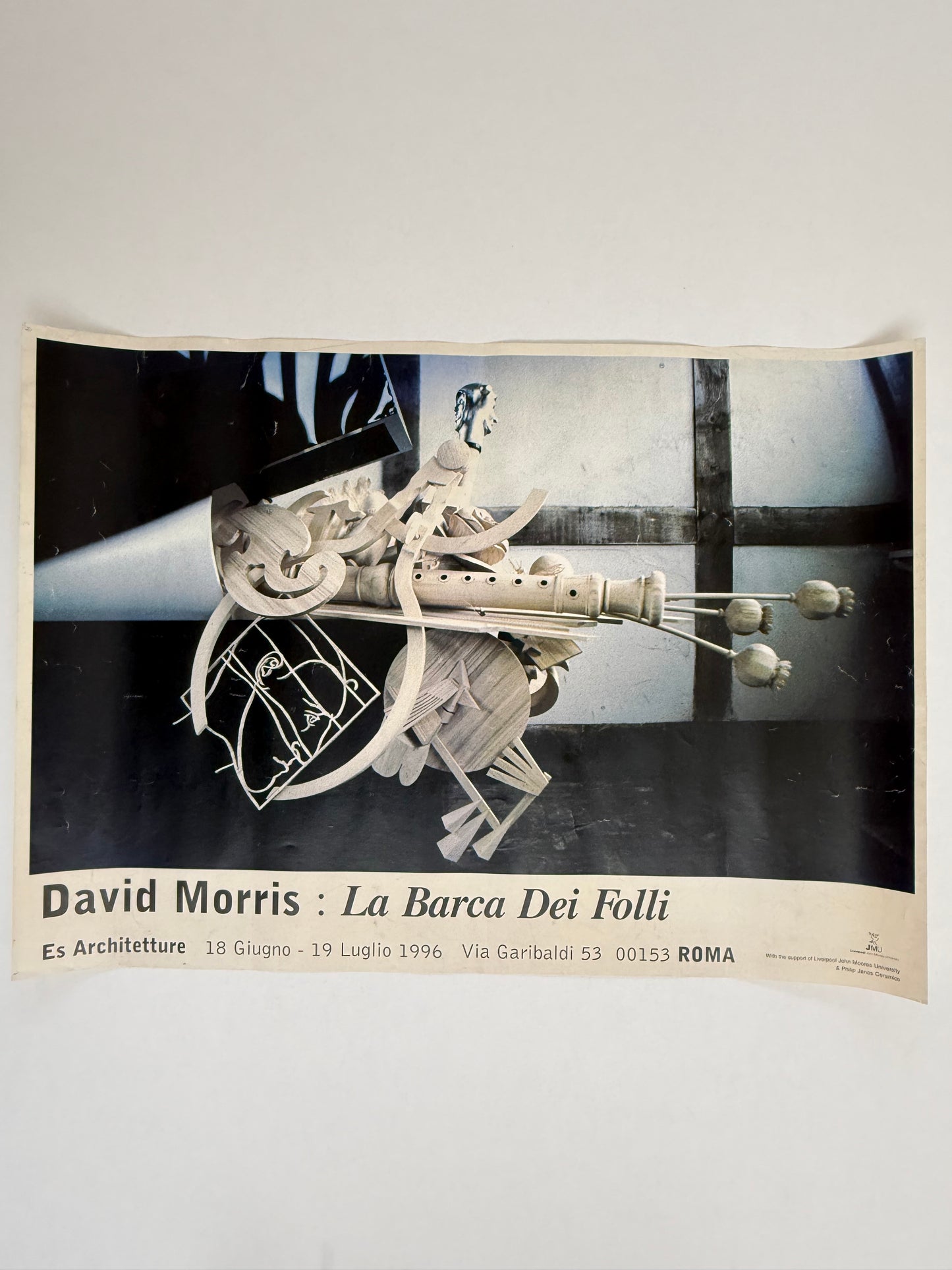 DAVID MORRIS : La Barca Dei Folli, Rome 1996 | Art Poster