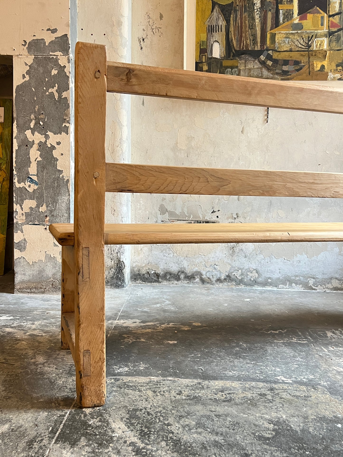 Late 19thC Pine Bench