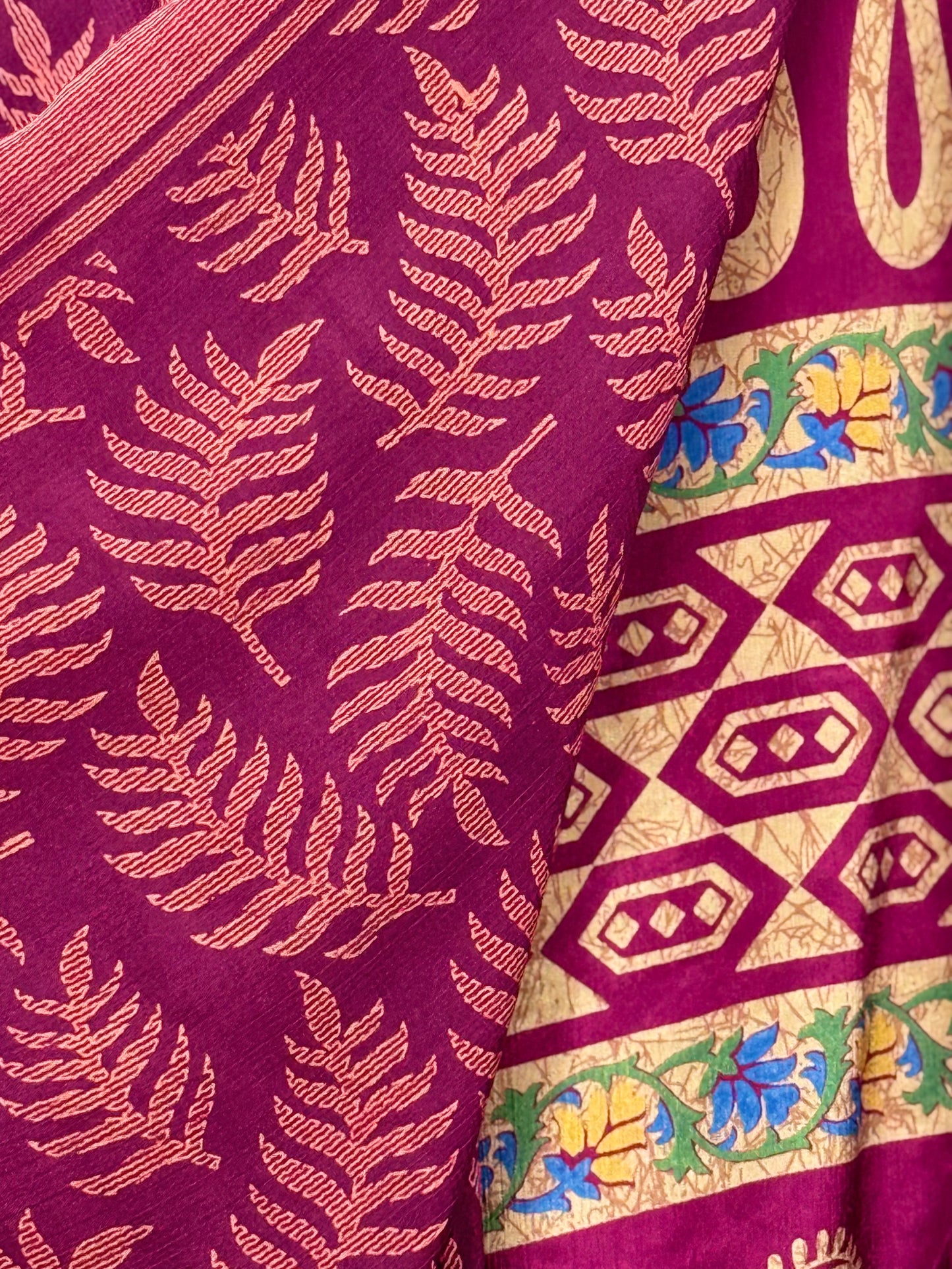 Vintage Saree Silk Wrap Skirt