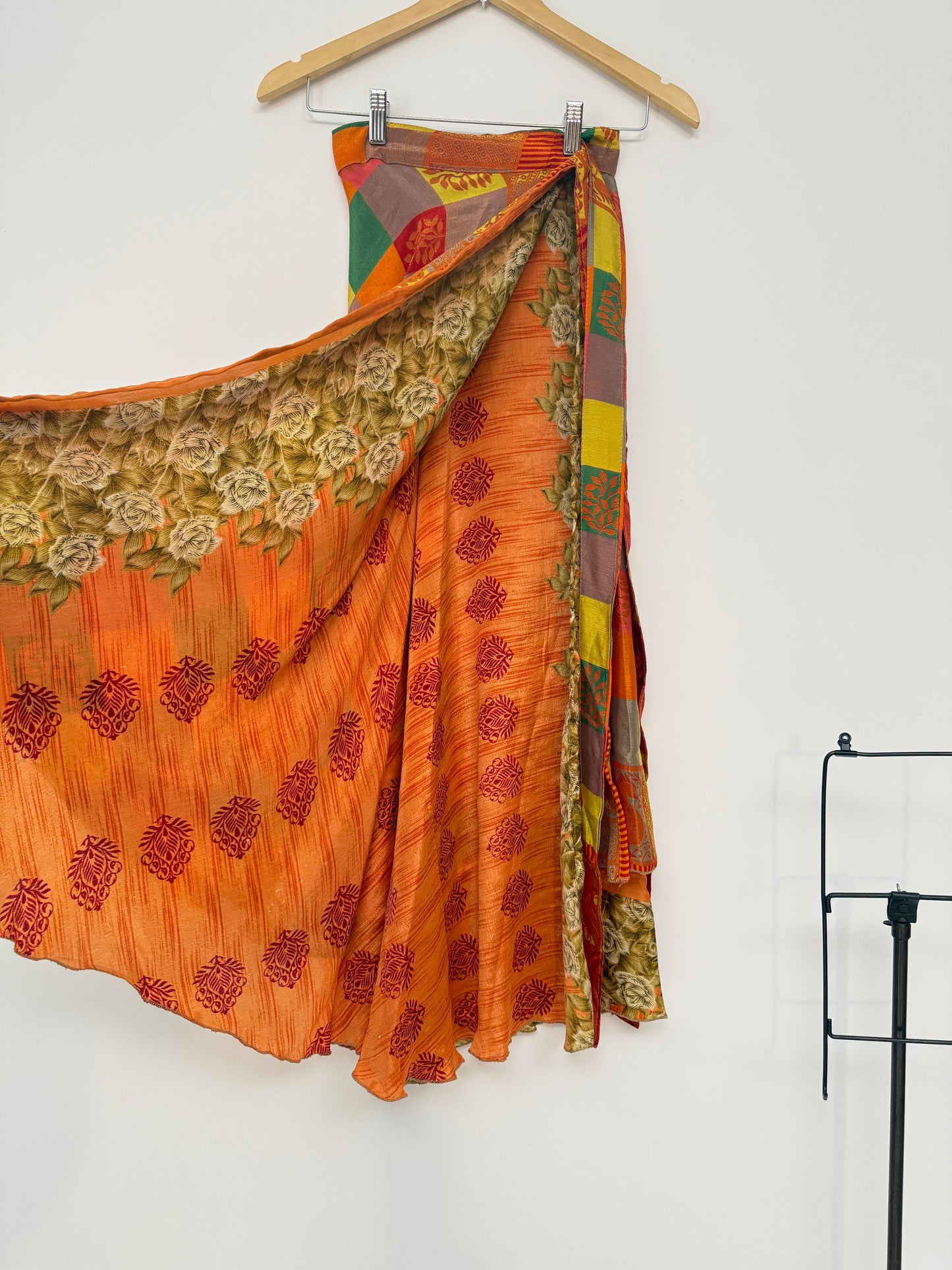 Vintage Saree Silk Wrap Skirt