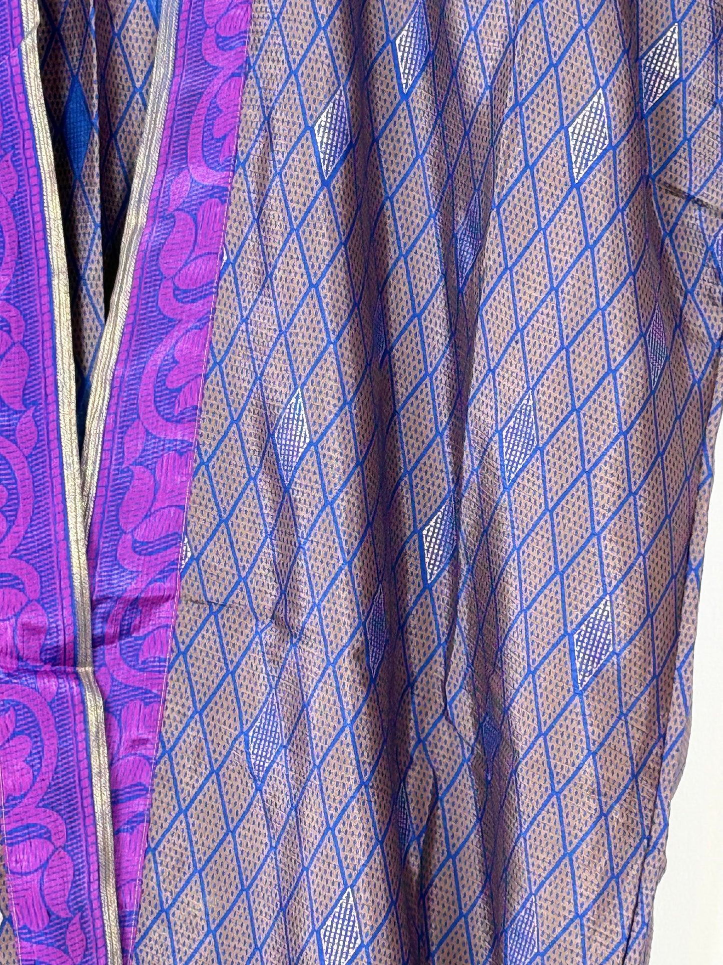 Vintage Saree Silk Trousers & Shirt Co-ordinated Set