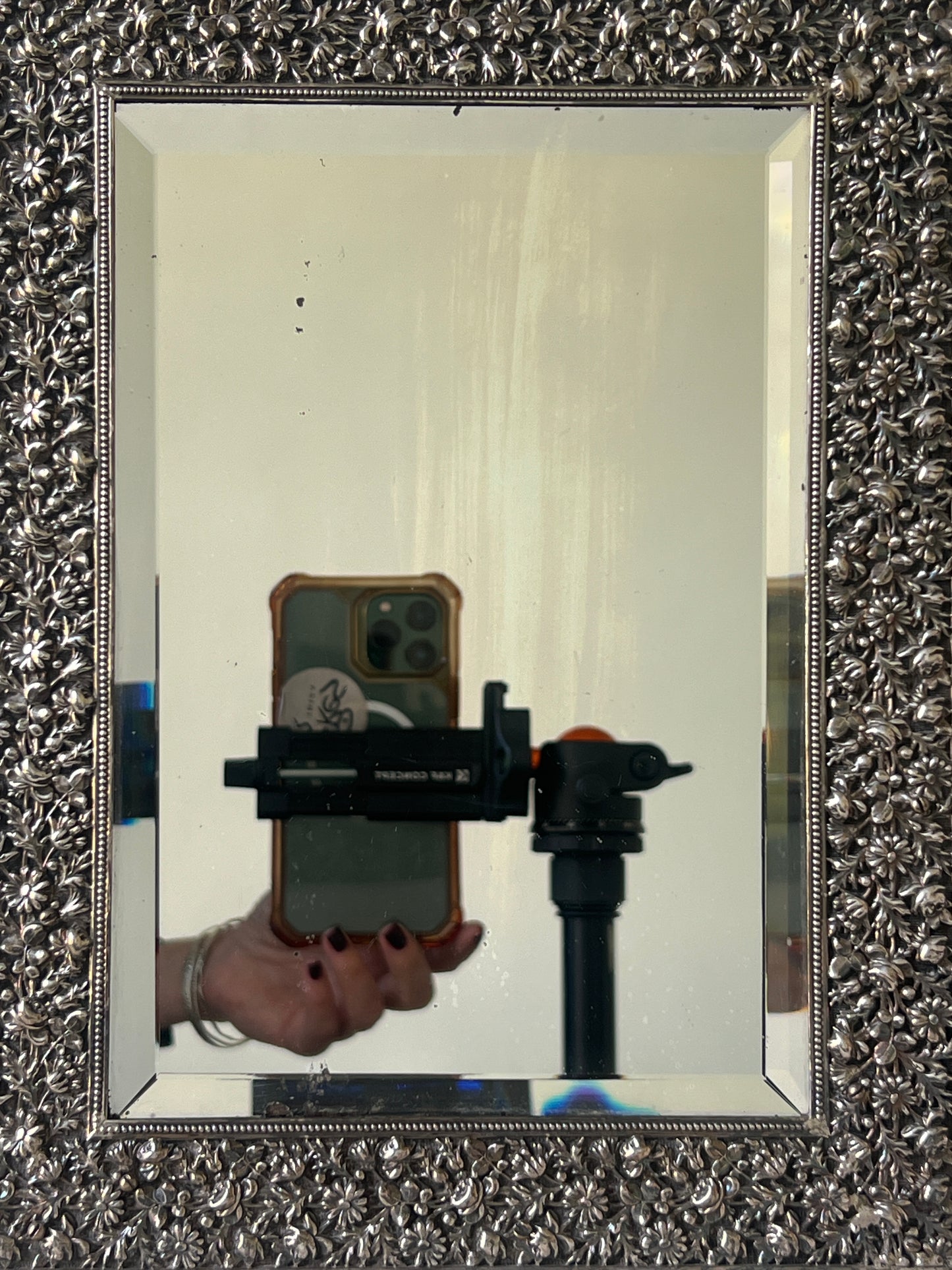 A 19th Century Silver Wall Mirror