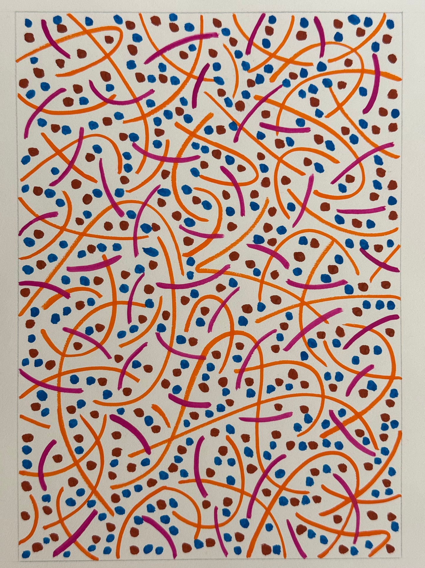 Pointillist Ink on Paper Original Artwork No.25 - ARTHUR ALLAN WILSON, Scottish | 1944-2024