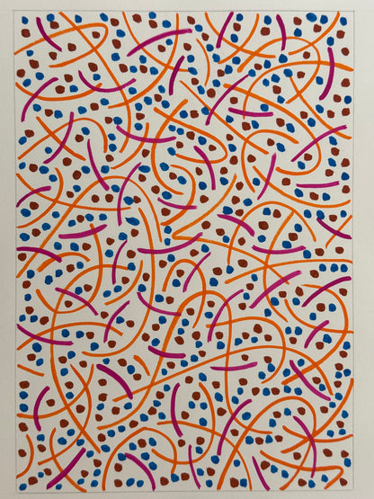 Pointillist Ink on Paper Original Artwork No.25 - ARTHUR ALLAN WILSON, Scottish | 1944-2024