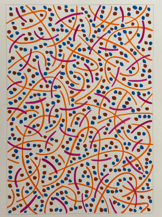 Pointillist Ink on Paper Original Artwork No.25 - ARTHUR ALLAN WILSON, Scottish | 1944-2024