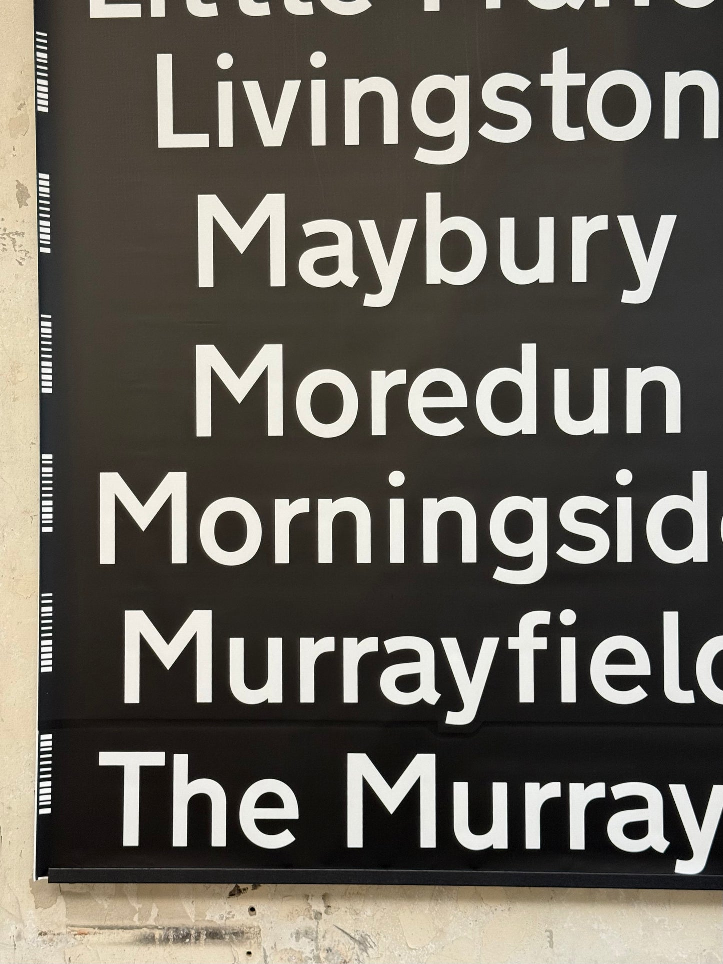 Edinburgh Destination Bus Blind - Kirkliston to The Murrays