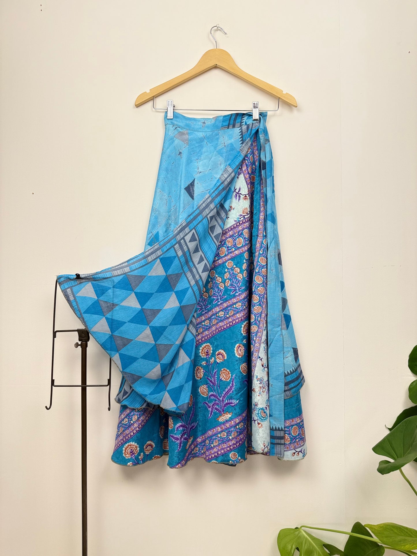 Vintage Saree Silk Wrap Skirt