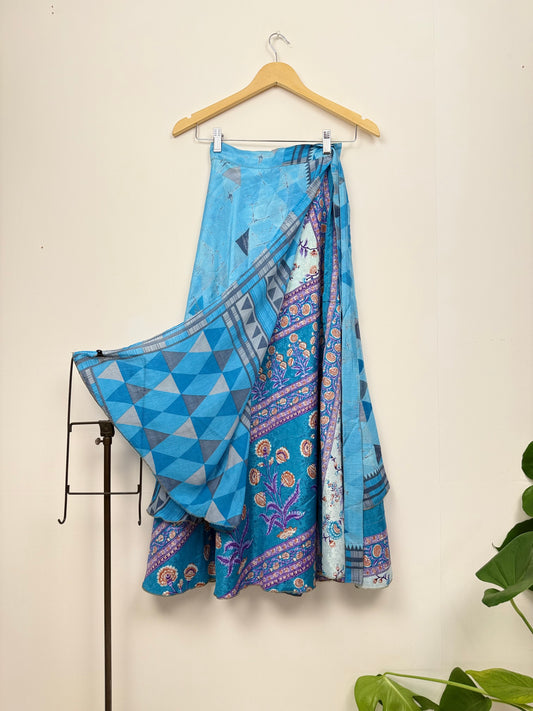 Vintage Saree Silk Wrap Skirt