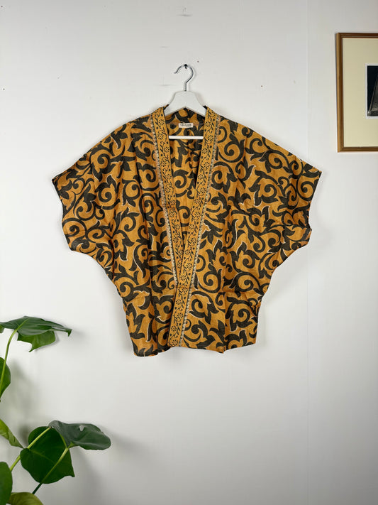 Vintage Saree Silk Shrug Blouse